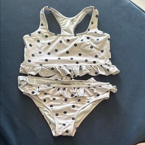 Polka Dot Ruffle Swimsuit Set